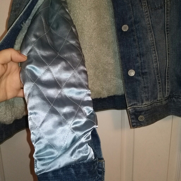 Gap classic denim jacket with warm lining - Picture 5 of 7